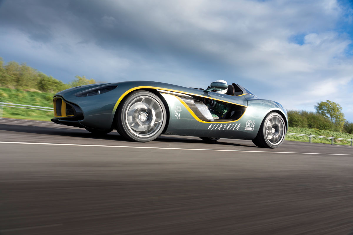 Aston Martin CC100 driving