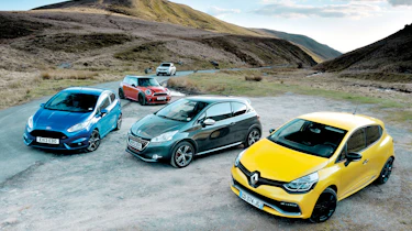 Ford Fiesta ST v Peugeot 208 GTI v Nissan Juke Nismo v Mini Cooper S JCW v Renault Clio 200 Turbo