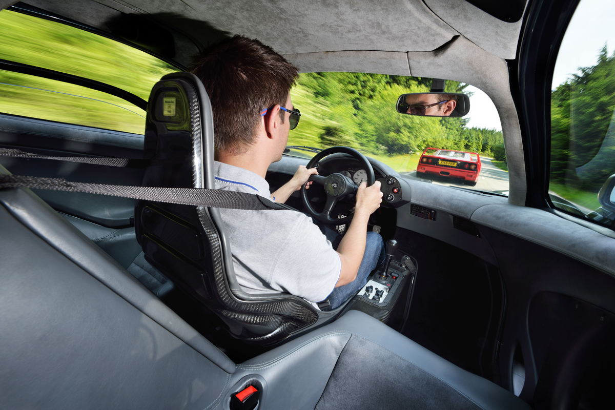McLaren F1 central driving position