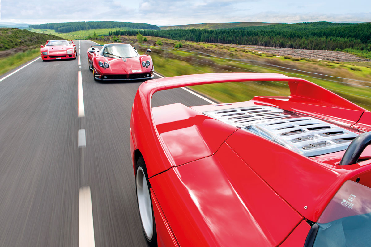 Ferrari F40, F50 and Pagani Zonda F
