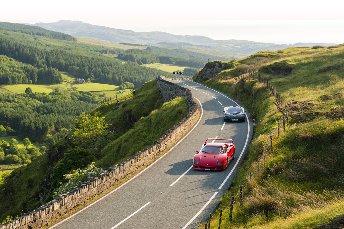 McLaren F1 and Ferrari F40