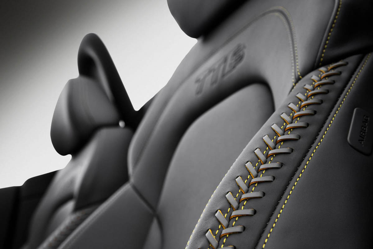 Audi TTS Competition yellow stitching