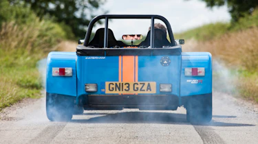 Caterham 620R rear tyre smoke
