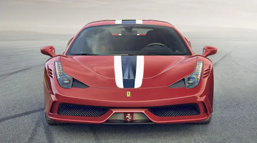 Ferrari 458 Speciale front red stripe
