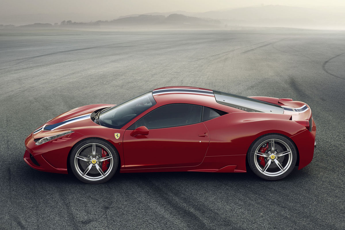 Ferrari 458 Speciale side profile
