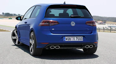 VW Golf R mk7 blue rear