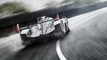 Porsche LMP1 Le Mans car rear view