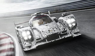 Porsche LMP1 Le Mans car front view