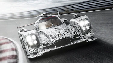 Porsche LMP1 Le Mans car front view