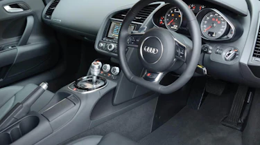 Audi R8 V8 coupe interior dashboard