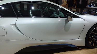 BMW i8 hybrid supercar door