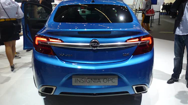 Vauxhall Insignia VXR blue rear