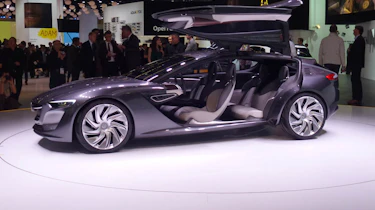 Opel Monza concept car Frankfurt gullwing door open