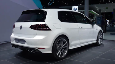 VW Golf R mk7 white rear