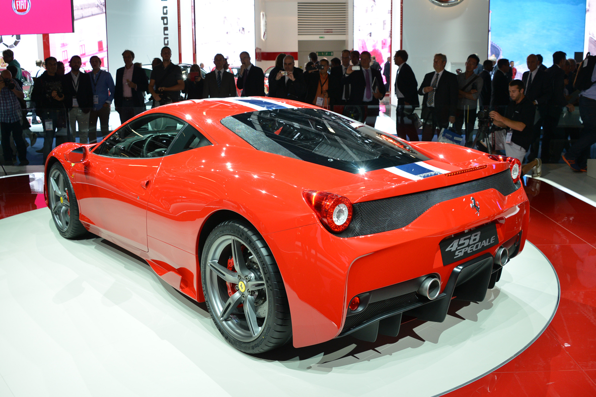 Ferrari 458 Speciale rear at Frankfurt Motor Show