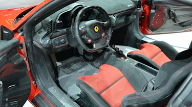 Ferrari 458 Speciale interior at Frankfurt Motor Show