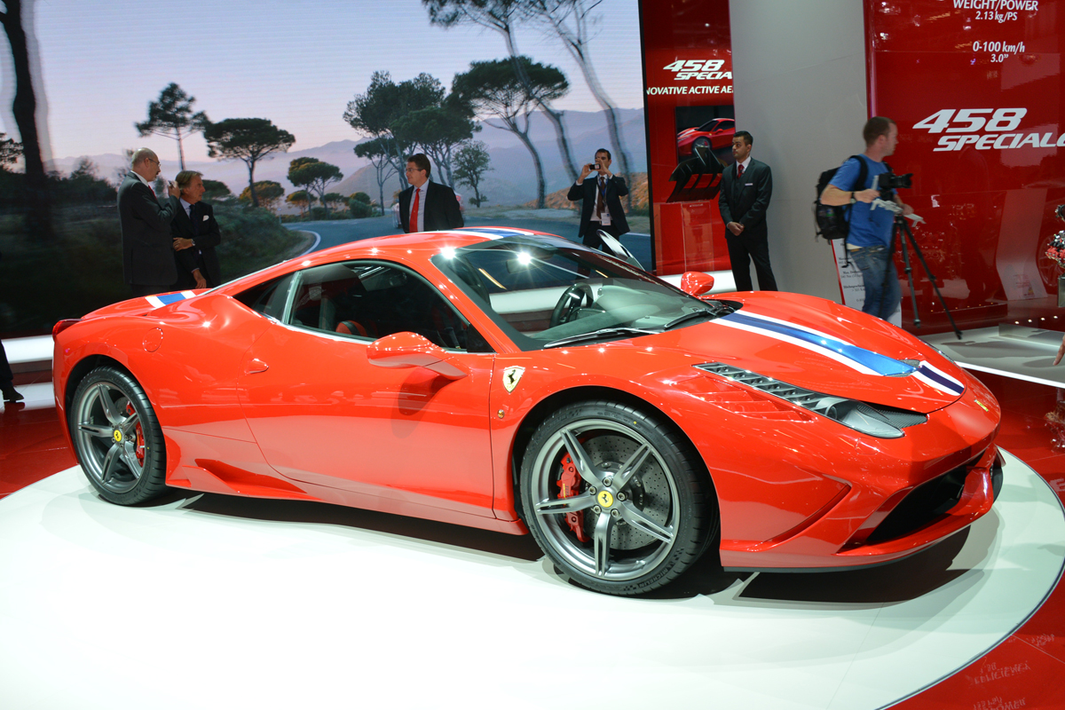 Ferrari 458 Speciale side at Frankfurt Motor Show