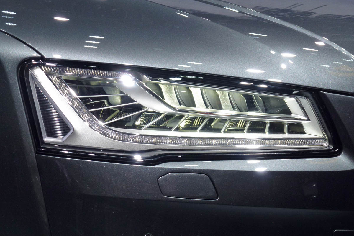 Audi S8 Frankfurt motor show LED headlight