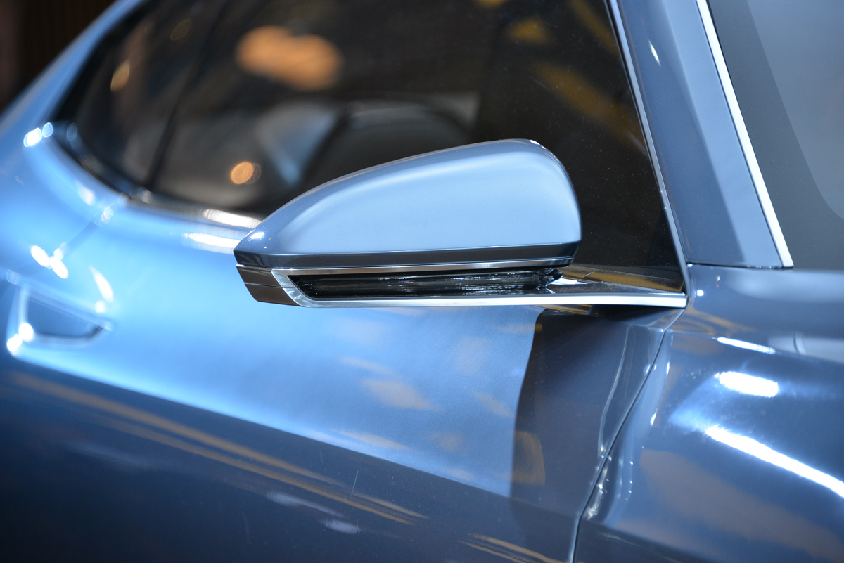Volvo Coupe concept mirror at the Frankfurt motor show