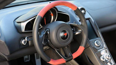 Hennessey McLaren 12C HPE700 interior steering wheel