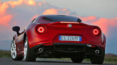 Alfa Romeo 4C red rear
