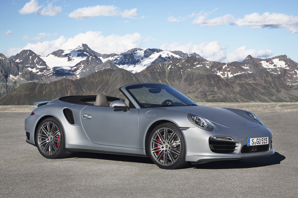 2013 Porsche 911 Turbo silver front