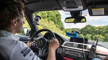 New BMW M3 and M4: prototype driving