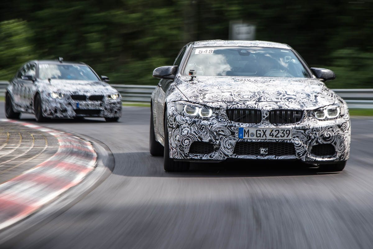 New BMW M3 and M4: prototypes Nurburgring
