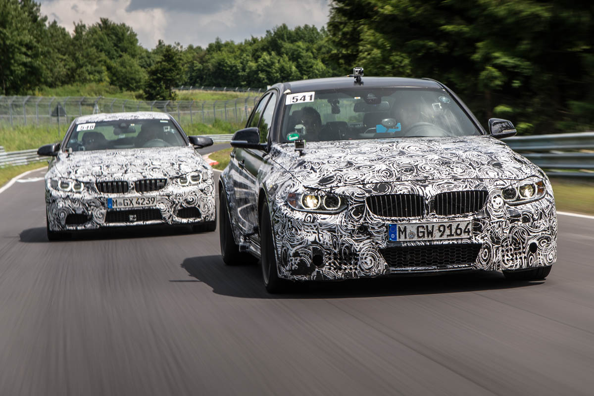 New BMW M3 and M4: Nurburgring testing