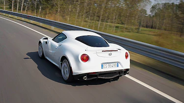 Alfa Romeo 4C rear white