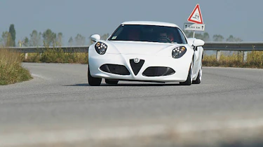 Alfa Romeo 4C front white