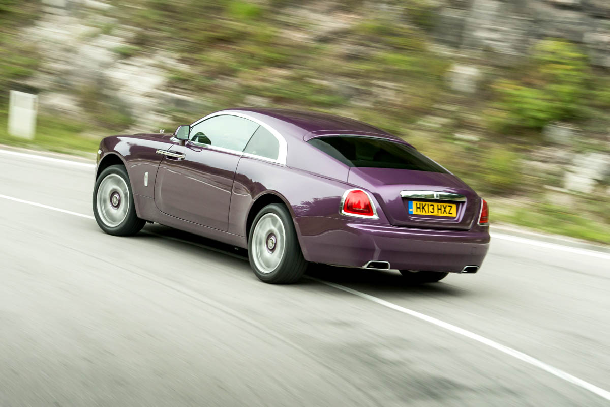 Rolls-Royce Wraith purple rear