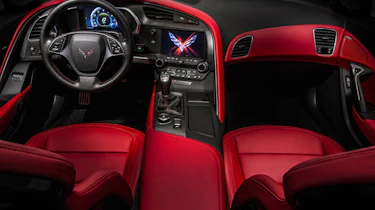 Corvette Stingray interior red leather