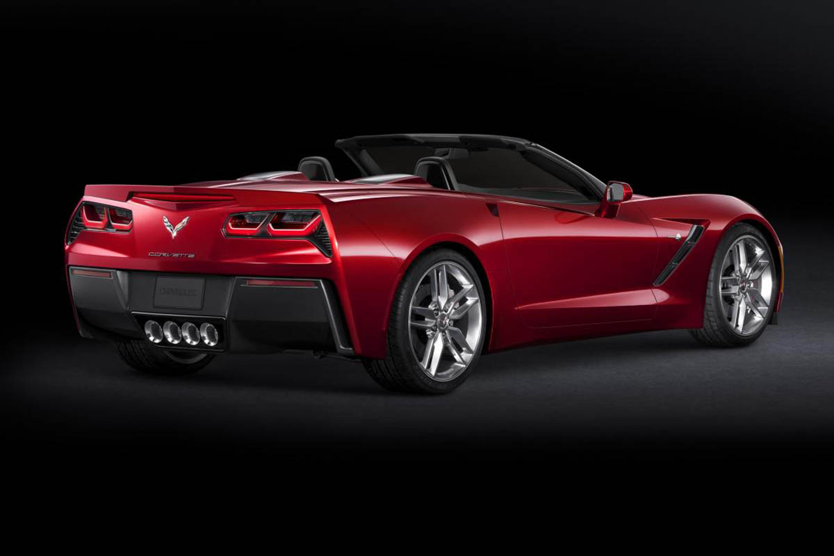 Corvette Stingray rear red convertible
