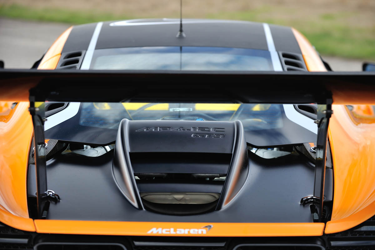 McLaren 12C Can-Am engine bay rear wing