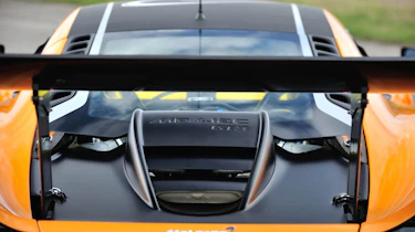 McLaren 12C Can-Am engine bay rear wing