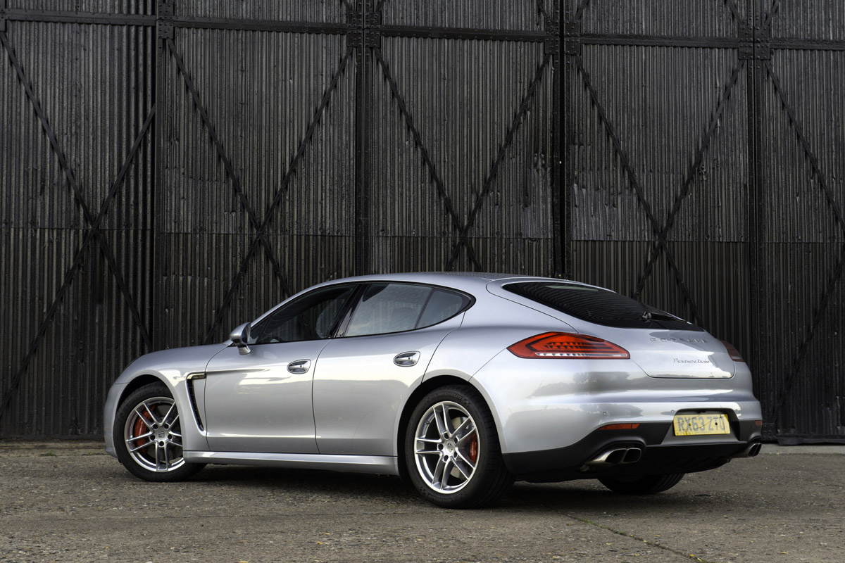 New Porsche Panamera Turbo silver rear