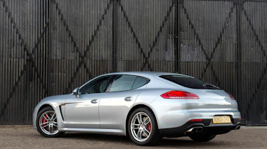 New Porsche Panamera Turbo silver rear