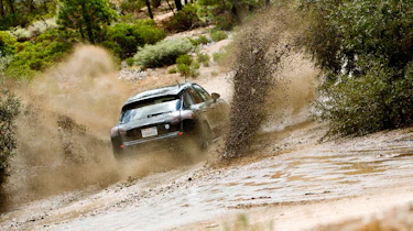 Porsche Macan SUV off roading
