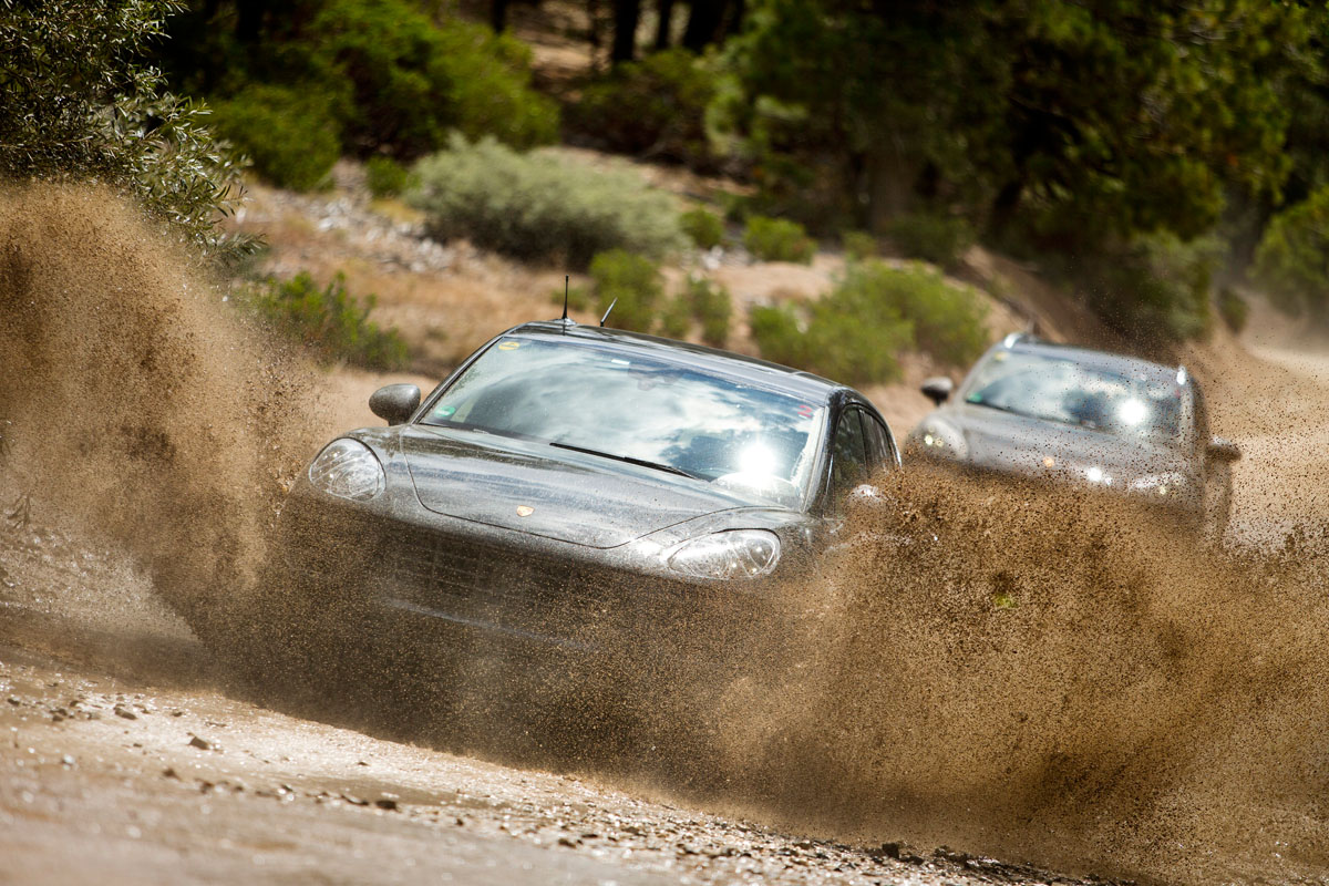 Porsche Macan SUV off roading