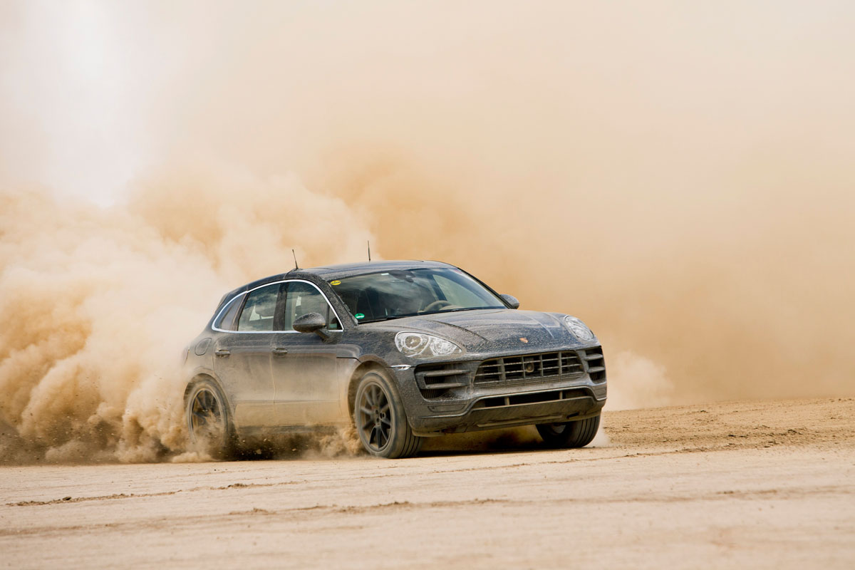 Porsche Macan SUV off roading