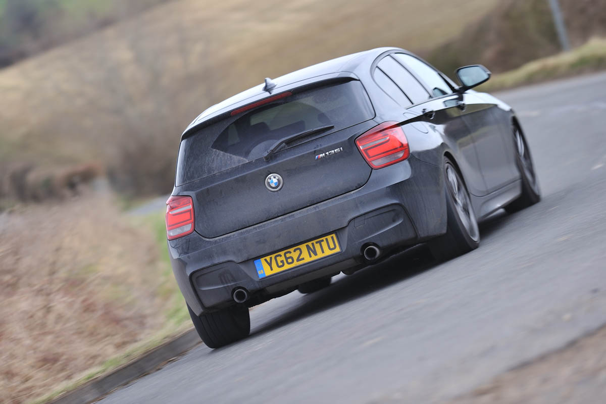 BMW M135i black five-door slide