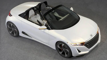 Honda S660 sports car concept white