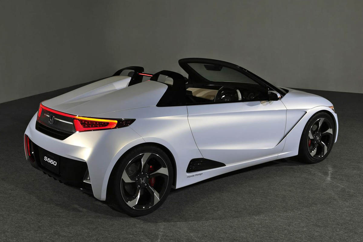 Honda S660 sports car concept rear