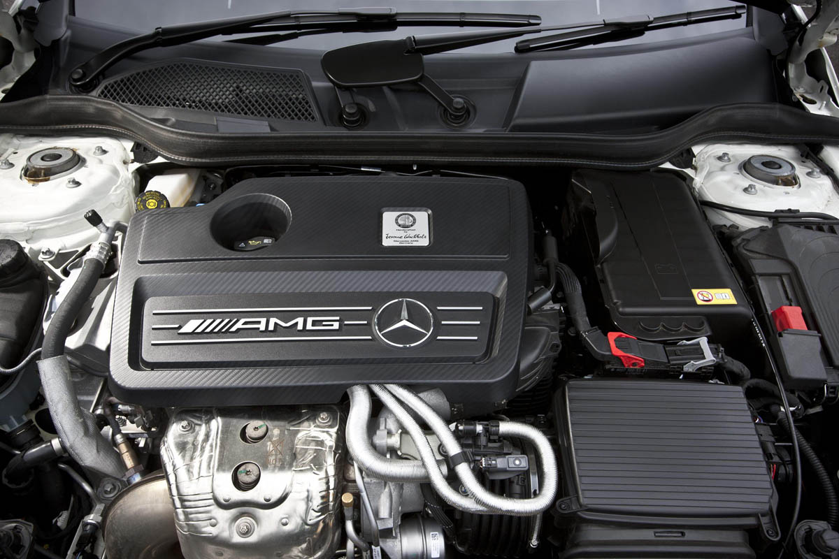 Mercedes A45 AMG 2-litre turbo four-cylinder engine