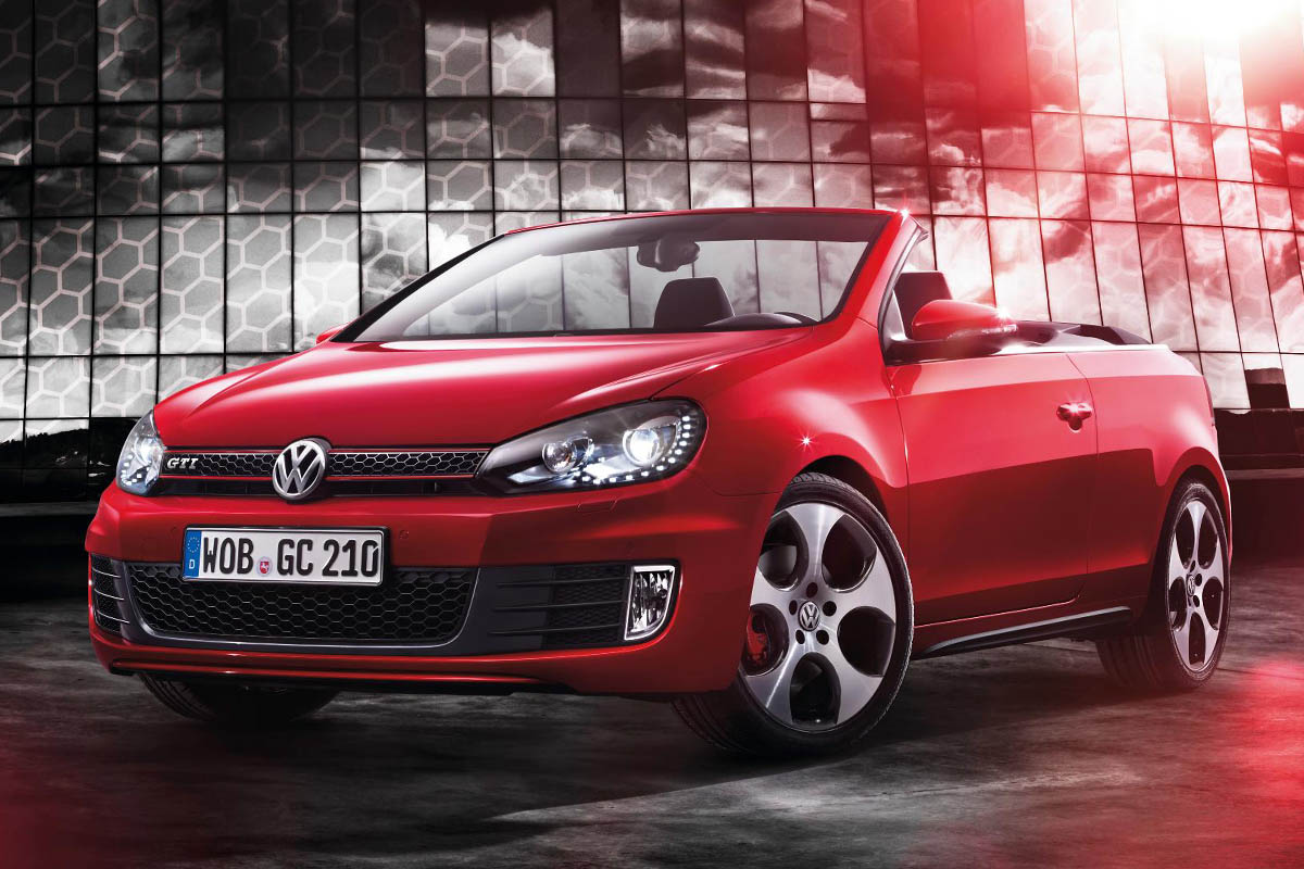 VW Golf GTI Cabriolet red