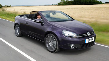 VW Golf Cabriolet purple front