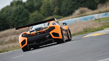 McLaren 12C Can-Am spitting flames