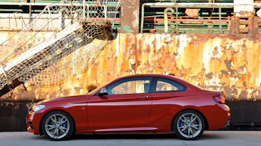 BMW 2-series coupe red side profile