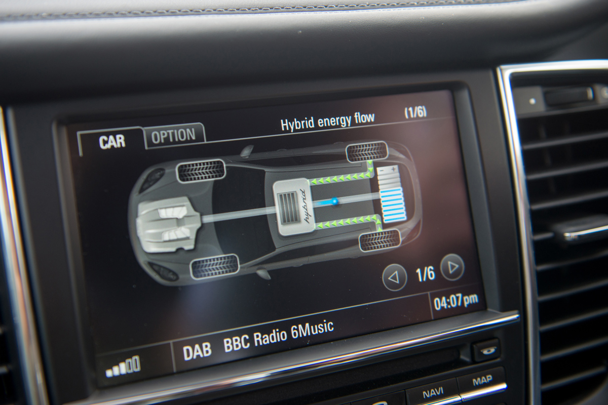 Porsche Panamera S E-Hybrid power flow graph